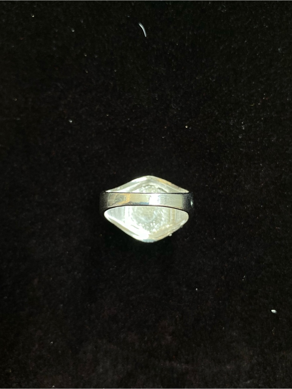 Silver hexagon ring - Picture 5 of 5